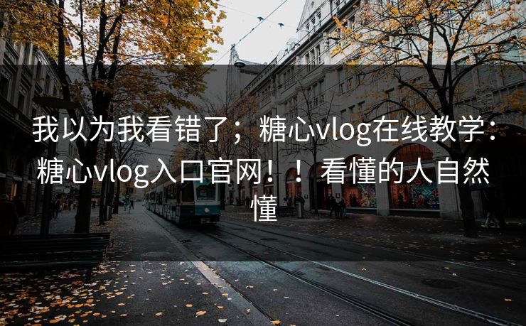 我以为我看错了；糖心vlog在线教学：糖心vlog入口官网！！看懂的人自然懂